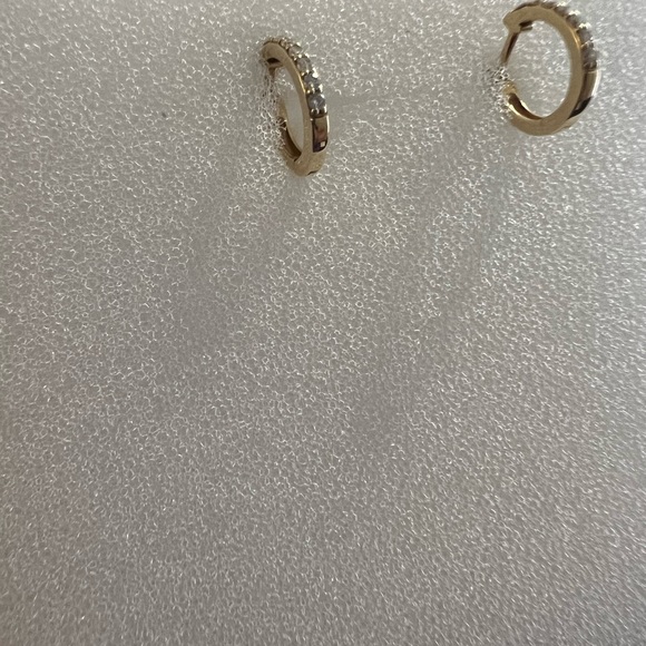 Mejuri Single Diamonds Line Mini Hoop - Picture 5 of 5